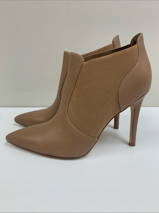 Nine West Shoes - Nine West Tan Pointed-Toe Stiletto Ankle Boots